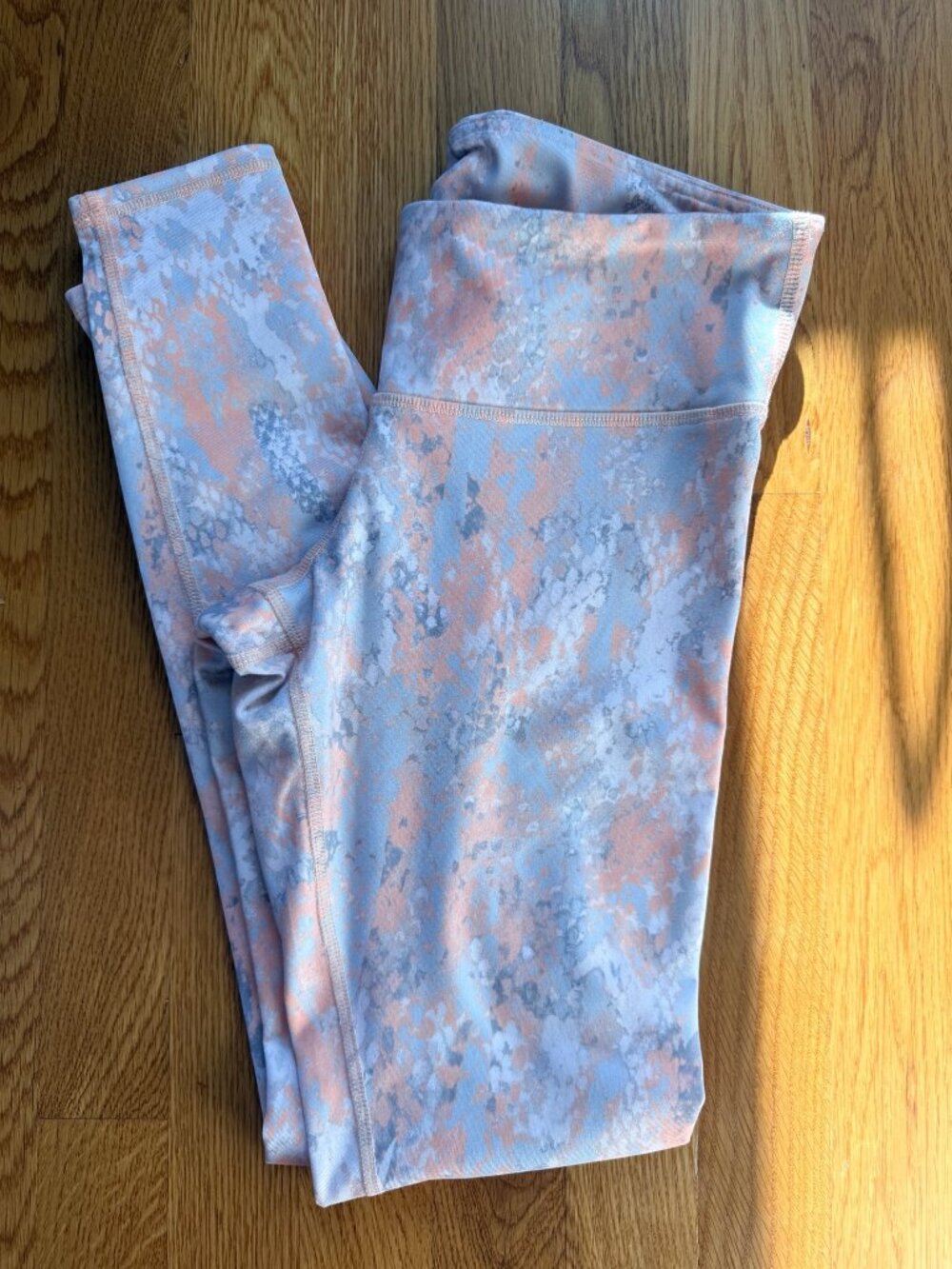 Alo Yoga Peach Gray Marble High Waist Leggings
